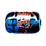 Бусина стеклянная "Венецианская", бочонок 15х8мм, цвет Светло-синий