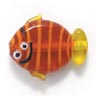 Бусина "Рыбка жизнерадостная" желто-оранжевая, 17х22мм